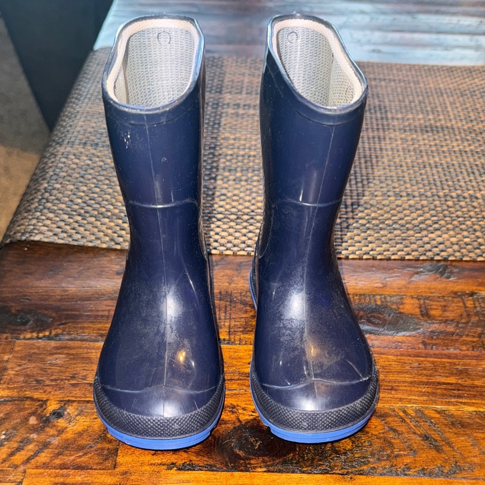 Wonder Nation Dark Blue Kids Rain Boots